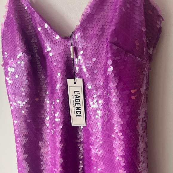 L’Agence Elora Mini Slip Dress in Orchid Sequins
Size 2 - Picture 3 of 10
